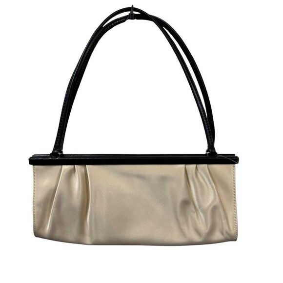 Banana Republic Handbags - NWT Banana Republic Chic Cream and Black Small Shoulder Bag